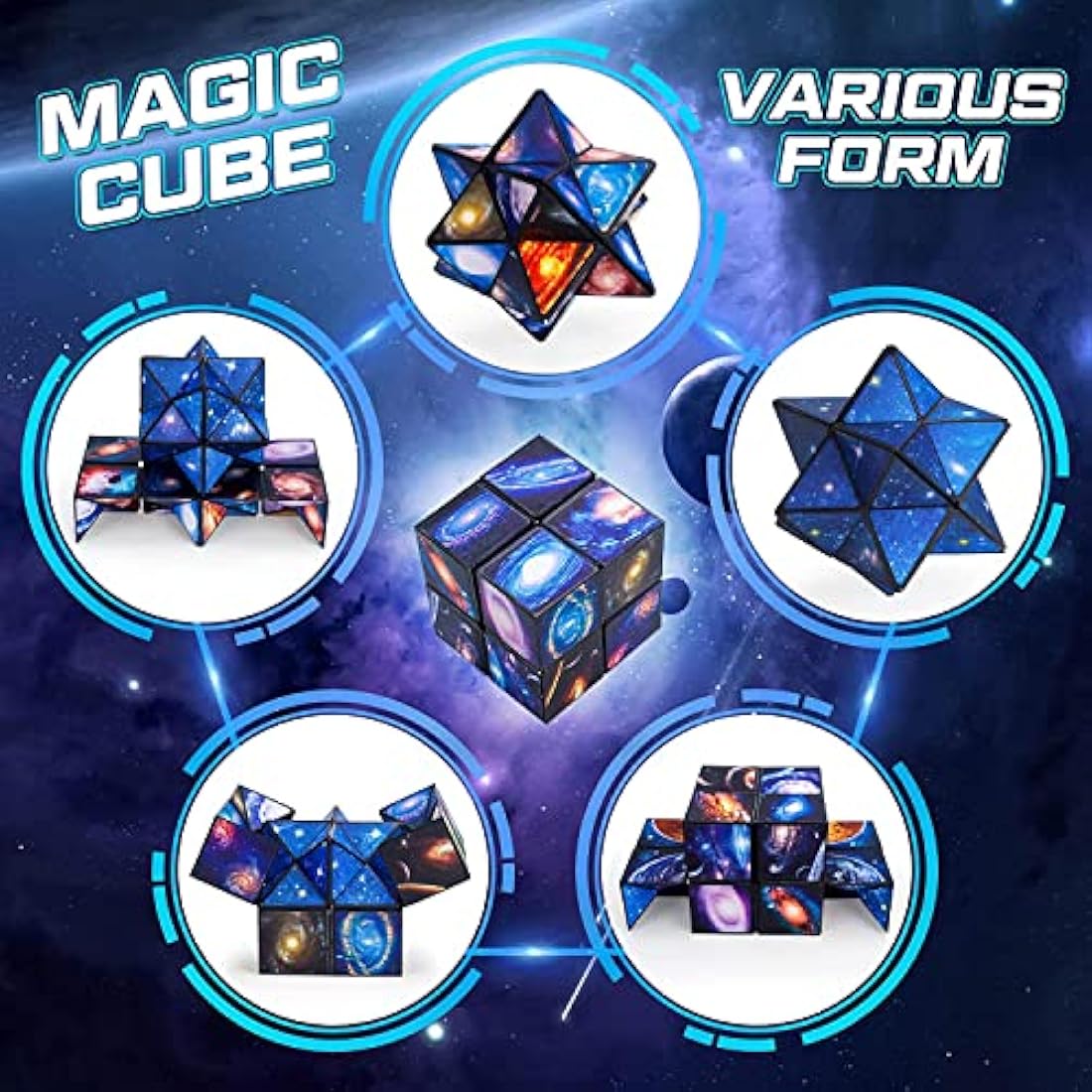 Boys Toys Age 7 8 9 10, Kids Educational Fidget Toy Gifts for 5-10 Year Old Boy Girls Birthday Presents Sensory Toys for Autism Infinity Cube Puzzles Games for Kid Girl Age 6-11 Teen Adult Fidget Cube
