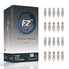 EZ Tattoo Cartridge Needles Assorted - 50Pcs #10 Mixed (3RL 5RL 7RL) & #12 Mixed (5RS 7RS) Round Liner/Shader Tattoo Needle Cartridges for Tattooing