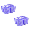 Boxonly Portable Shower Caddy Basket,Convenient Cleaning Supplies Organizer with Compartments and Handle,Ideal for Bathroom, Bedroom, Kitchen, College