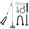 VINTEAM Cable Pulley System Gym, DIY Fitness Pulley System, Cable Pulley Attachments with Tricep Rope for Gym LAT Pull Down, Biceps Curl, Tricep, Arm