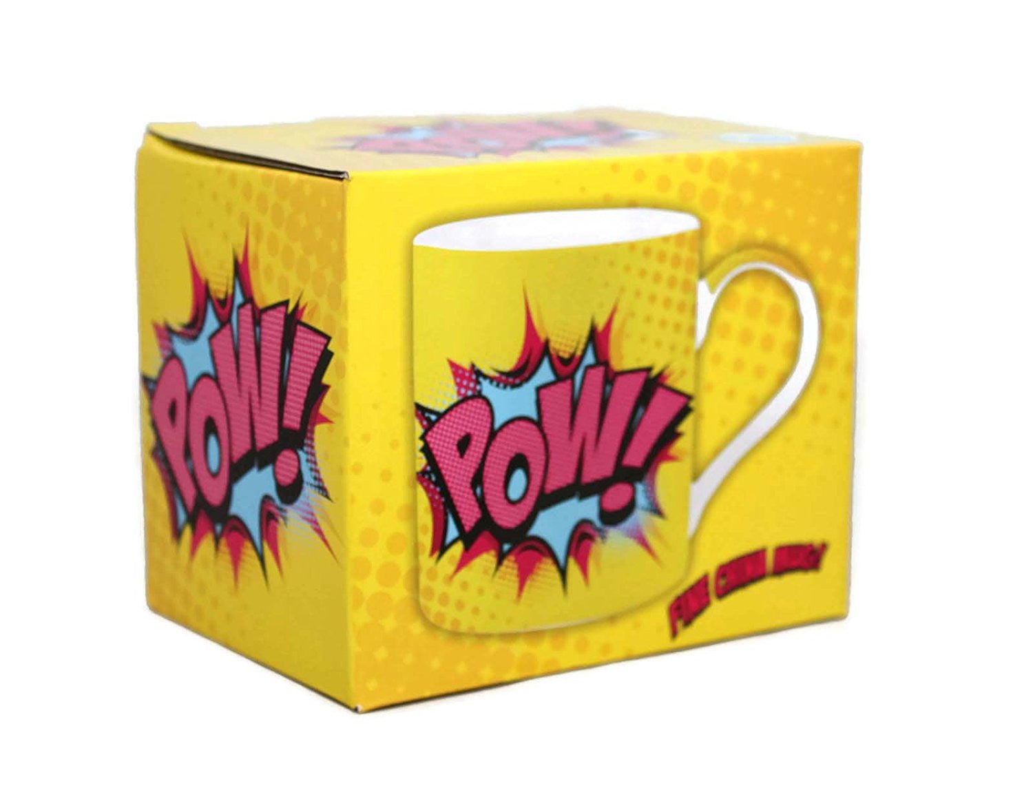 Superhero Comic Style Pow! Fine China Mug