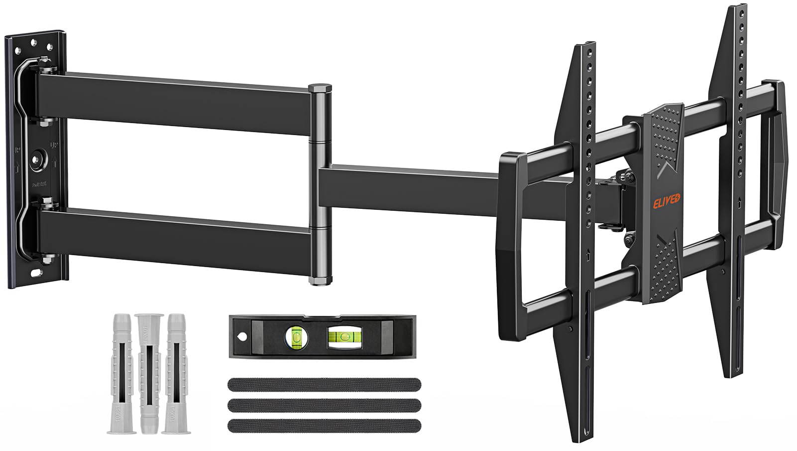 ELIVED 813mm Long Arm TV Wall Bracket for Most 37-75 Inch TVs, Universal Long Extension Arm Corner TV Wall Mount, With Tilt, Swivel, Up to 45 kg, Max