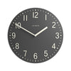 Jones Clocks Chilli wall clock | Modern convex clock | 30cm | Dark grey | Ideal for the kitchen, living room, office or bedroom