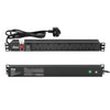 Tecmojo 6 Way 19'' Rack Mount PDU 13A Switched Power distribution Unit, Wall Mountable, Surge Protection, Aluminum Alloy With UK Plug, 2M Cable