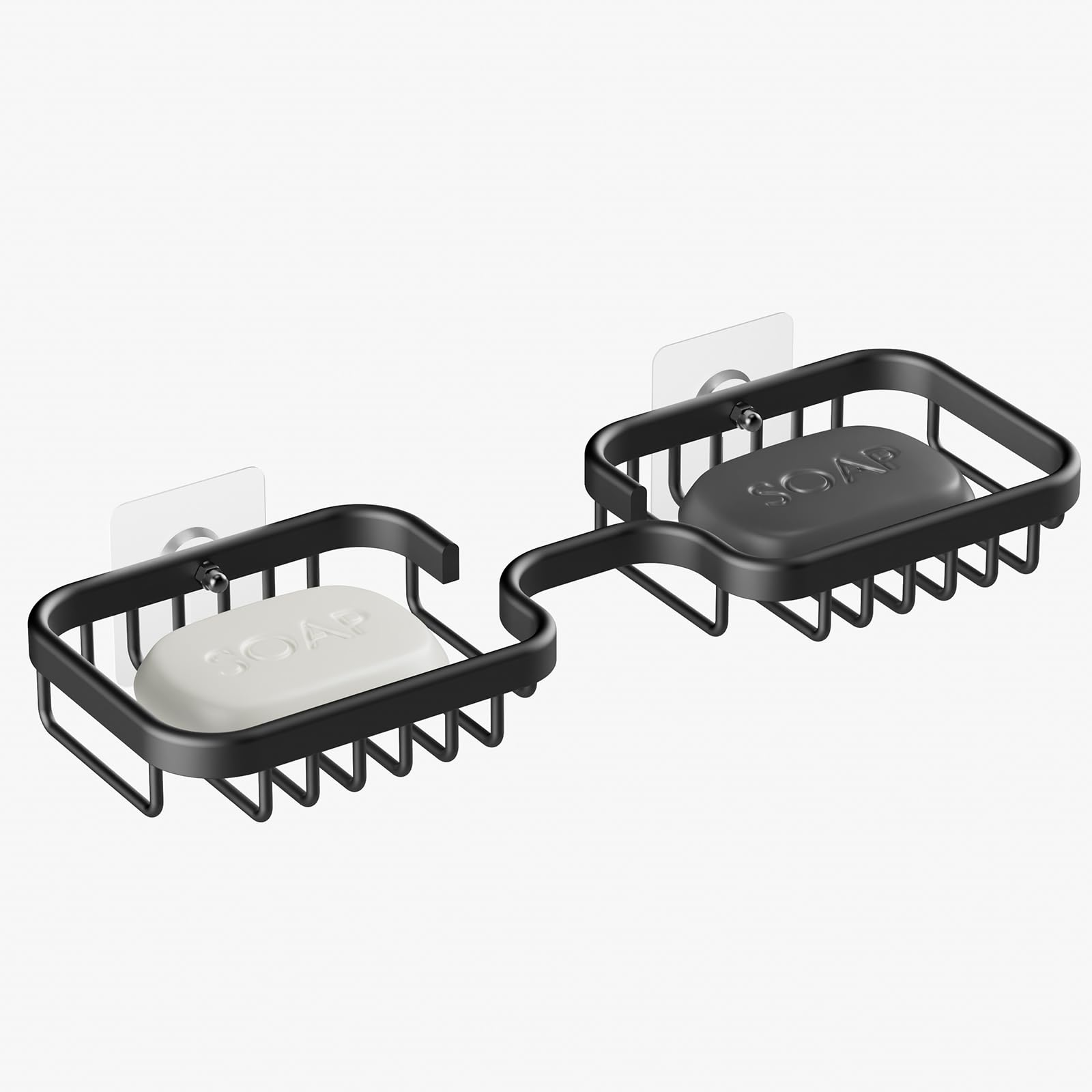 Dancrul Bathroom Soap Dishes, Bar Soap Holder for Shower Wall, Rust Proof Metal Self Draining Soap Tray, Wall Mounted Soap Dish for Shower, Shower
