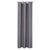 Flax Linen Like 240GSM Heavy Weight Stall Shower Curtain for Bathroom with Hooks Hotel Luxury Fabric Washable, Grey, 80x180 cm