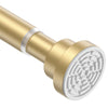 Shower Curtain Pole Extendable Curtain Poles 78-126 Cm Tension Rods For Curtains Extendable No Drill Shower Curtain Rail Non-Slip Glod Shower Pole for