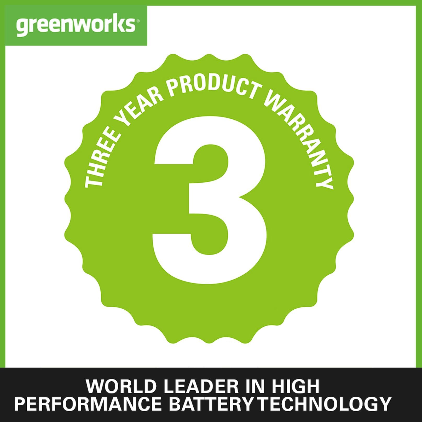 Greenworks 48V(2x24V) Cordless Axial Leaf Blower with Brushless Motor, Turbo Function, 217km/h, 16.4m?/min WITHOUT Batteries & Charger, 3 Year