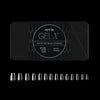 Apres Gel-X? Coffin Box of Nail Tips | 280 Soft Gel Tips, 14 Sizes 00-9 | Half-sizes Included (Natural Coffin Short, 280 Count)