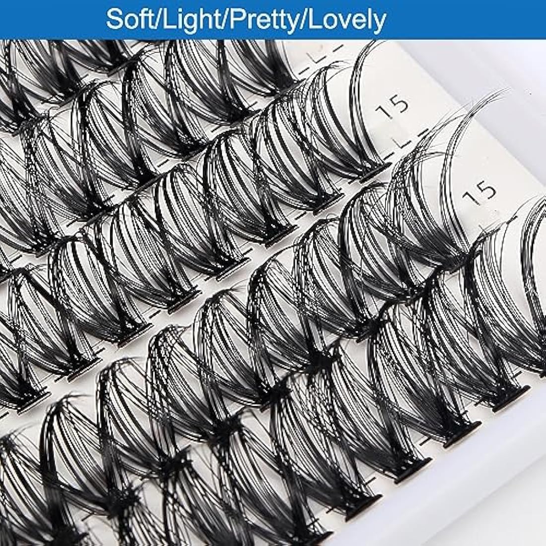Bransfy False Eyelashes Clusters 280pcs DIY Eyelash Extension D Curl Long Individual Lashes Mixed Faux Mink Lash Clusters Extensions(30D+40D-0.07D 9-16mm)