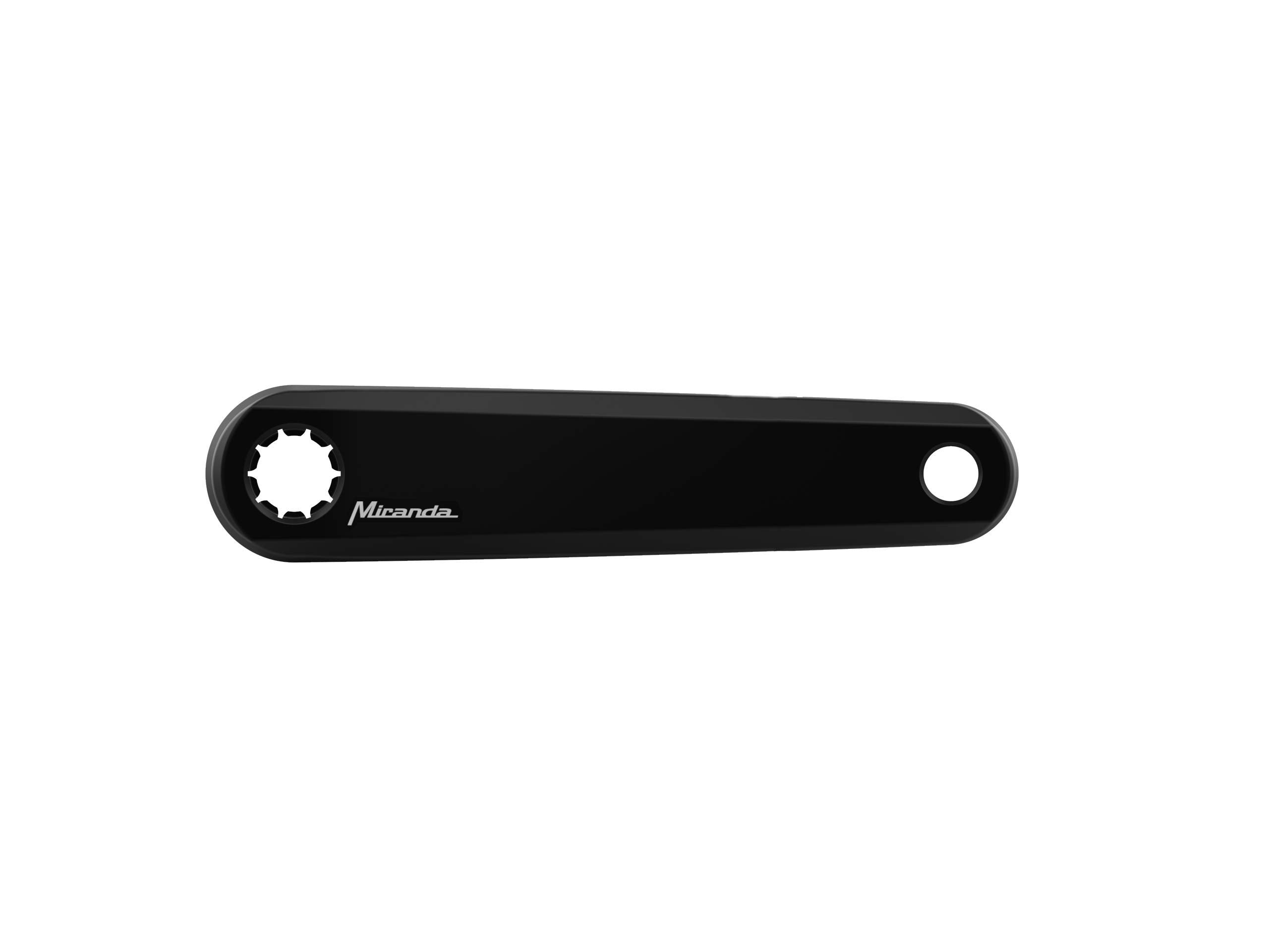 Miranda Mis17 Unisex Adult E Bike Fit Alloy Cranks Delta Style E Bike Cranks Delta - Black, 155mm