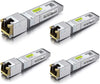 10Gtek [4 Pack 80-Meter 10GBase-T SFP+ to RJ45 Transceiver, RJ45 to SFP+ Copper Ethernet CAT.6a Module, Compatible for Cisco SFP-10G-T-80, Ubiquiti