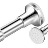 Shower Curtain Pole Adjustable 100-180 cm, 2.5 cm Diameter Spring Tension Shower Pole No Drilling Non Slip, Brushed Nickel