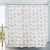 YISURE Extra Length Polyester Shower Curtain, Width 200 x Height 240cm, Mildew Resistant, Machine Washable