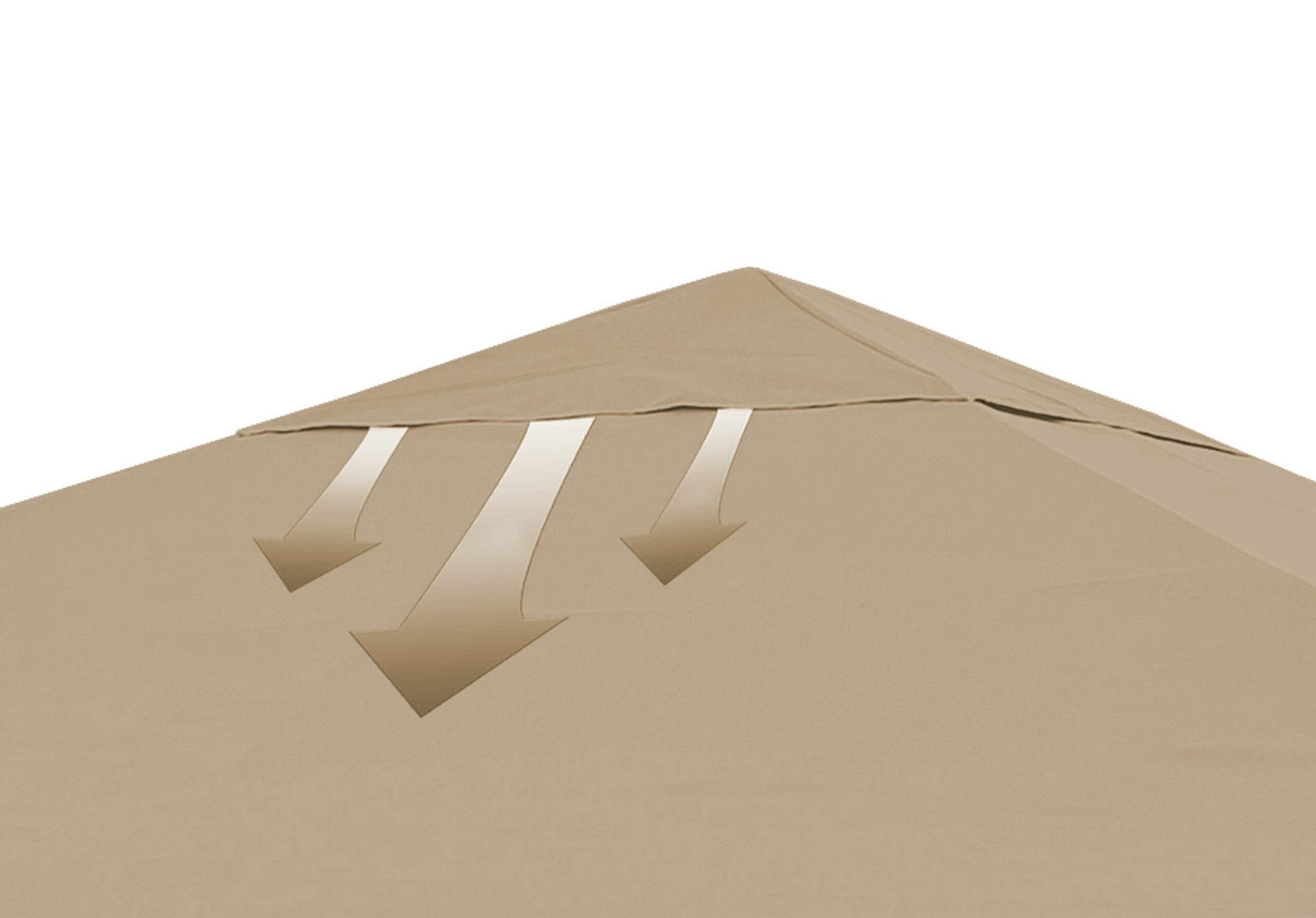 Quick-Star Replacement Roof for Gazebo 3 x 4 m Sand Replacement Cover