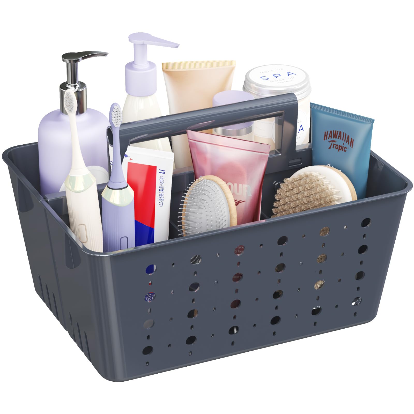 Lifewit Portable Shower Caddy Basket with Handle, Plastic Shower Caddy Dorm, Cleaning Storage Organiser for Car, Bathroom, Garden, Kitchen, College,