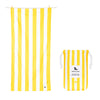 Dock & Bay Beach Towel - Quick Dry, Sand Free - Compact, Lightweight - 100% Recycled - Includes Bag - Cabana - Boracay Yellow - Extra Large (200x90cm,