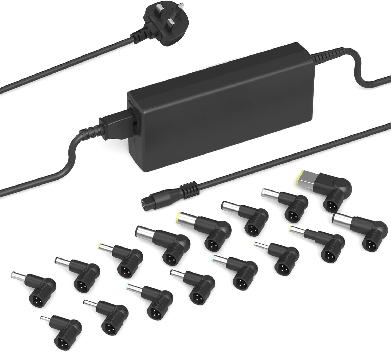 90W Universal Laptop Charger UK Compatible with HP Lenovo Acer Asus Dell IBM Toshiba Sony Fujitsu Gateway Notebook Ultrabook Chromebook Power Supply