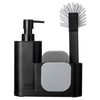 VIGAR Monobloc 4-Piece Sink Set, Black, 350 Milliliters, Plastic