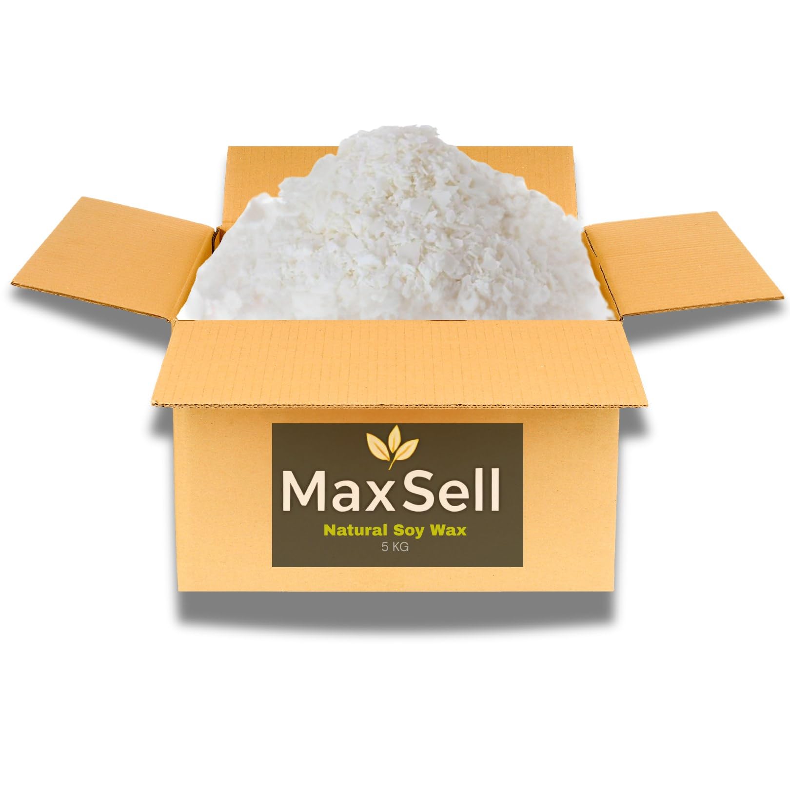 Pure Soy Wax Flakes 100% Natural, 1kg to 20kg, Melting Point 48-50?C, for Candles, DIY Soaps & Melts (5, Kilograms)