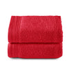 Top Towel - Premium - Large Bath Towels - Bath Towels -2 Hand Towels -50 x 100 cm - 100% Cotton - 600 g - Red