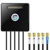 Maswell 4G 5G LTE 4X4 MIMO 5-in-1 Antenna, 4X 5G LTE, 1x GNSS, Up to 6dBi, Cellular 600-8000MHz, WiFi 6E WiFi 7 Ready, GPS GLONASS Beidou Gaileo,Combo