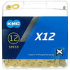 KMC X12 12 Speed Chain, Ti-N Gold, 126 Link