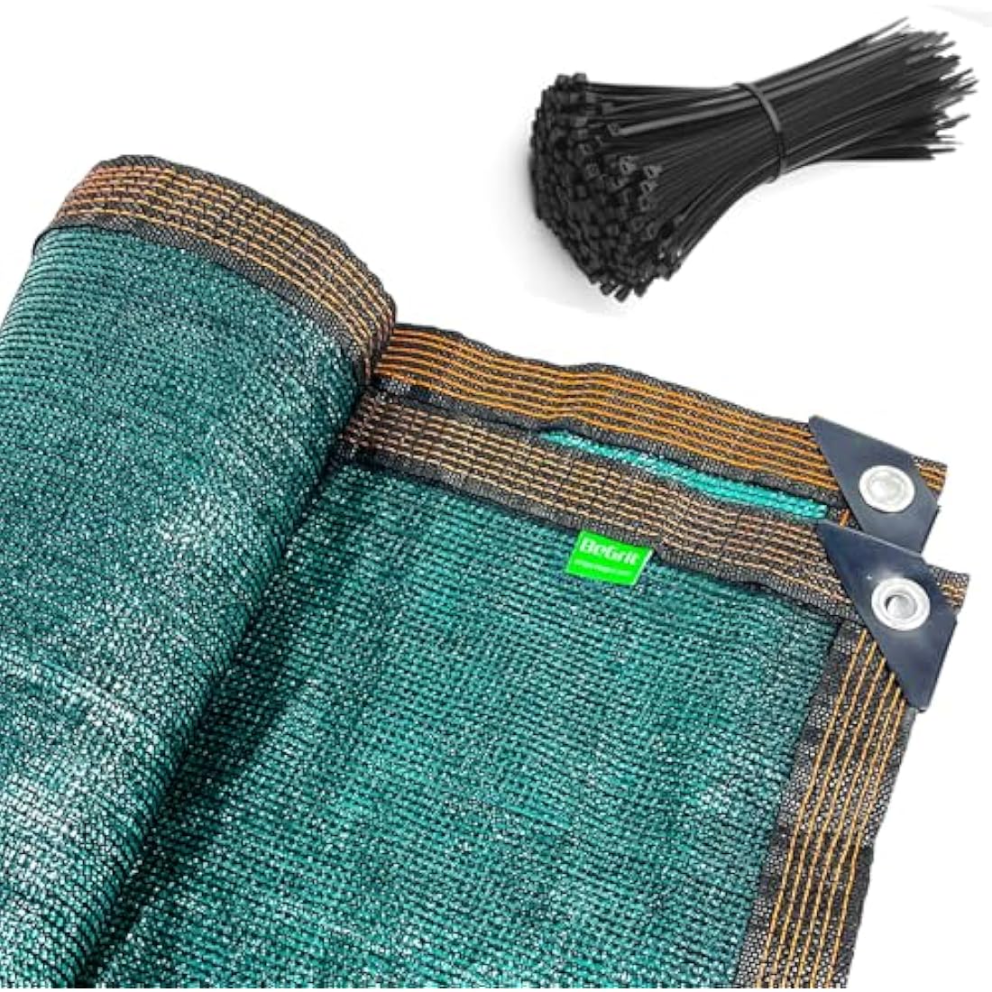BeGrit Garden Privacy Screen 2m × 5m Outdoor Fence Covering Net 90% HDPE Tear & UV Resistant Windbreak Privacy Mesh with 100 Cable Ties for Patio Backyard Plants Screening Panels