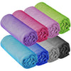 YQXCC 8 Pcs Cooling Towel (120x30 cm) Cool Cold Microfibre Ice Towel for Neck, Yoga, Golf, Gym, Camping, Running, Workout & More Activities