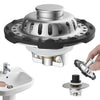 Hibbent Upgraded 3 in 1 Bathroom Sink Plug, Stainless Steel Basin Plug for Hole of 1.1''-2.36'' (28-60mm), Pop Up Stopper with Removable Filter Basket