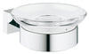 GROHE 40754001 Essentials Frame cube Set with Soap Dish Silver