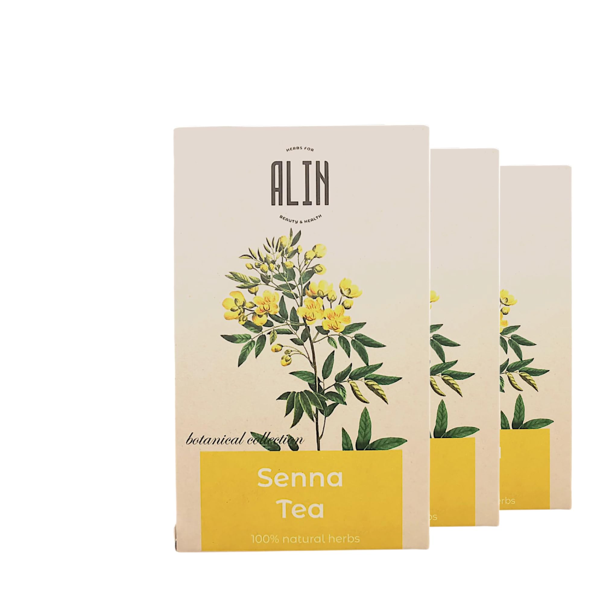 ALIN Natural Senna Leaf Tea - 20 Tea Bags, 100% Herbal Laxative With Mild Effect (3)