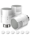 HOMGEN Thermostat Radiator Valve Head 3Pcs TRV Heads Durable Thermostatic Heads Radiator Thermostat Heads M30 x 1.5 Radiator Valve Replacement Heads