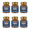 6X Beanies Nutty Hazelnut Flavoured Instant Coffee Jars: 50g per jar