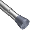 1PC Extendable Shower Curtain Pole Tension Rods No Screws Shower Pole Bathroom Net Curtain Rods Spring Loaded Curtain Rod for Curtains (Silver