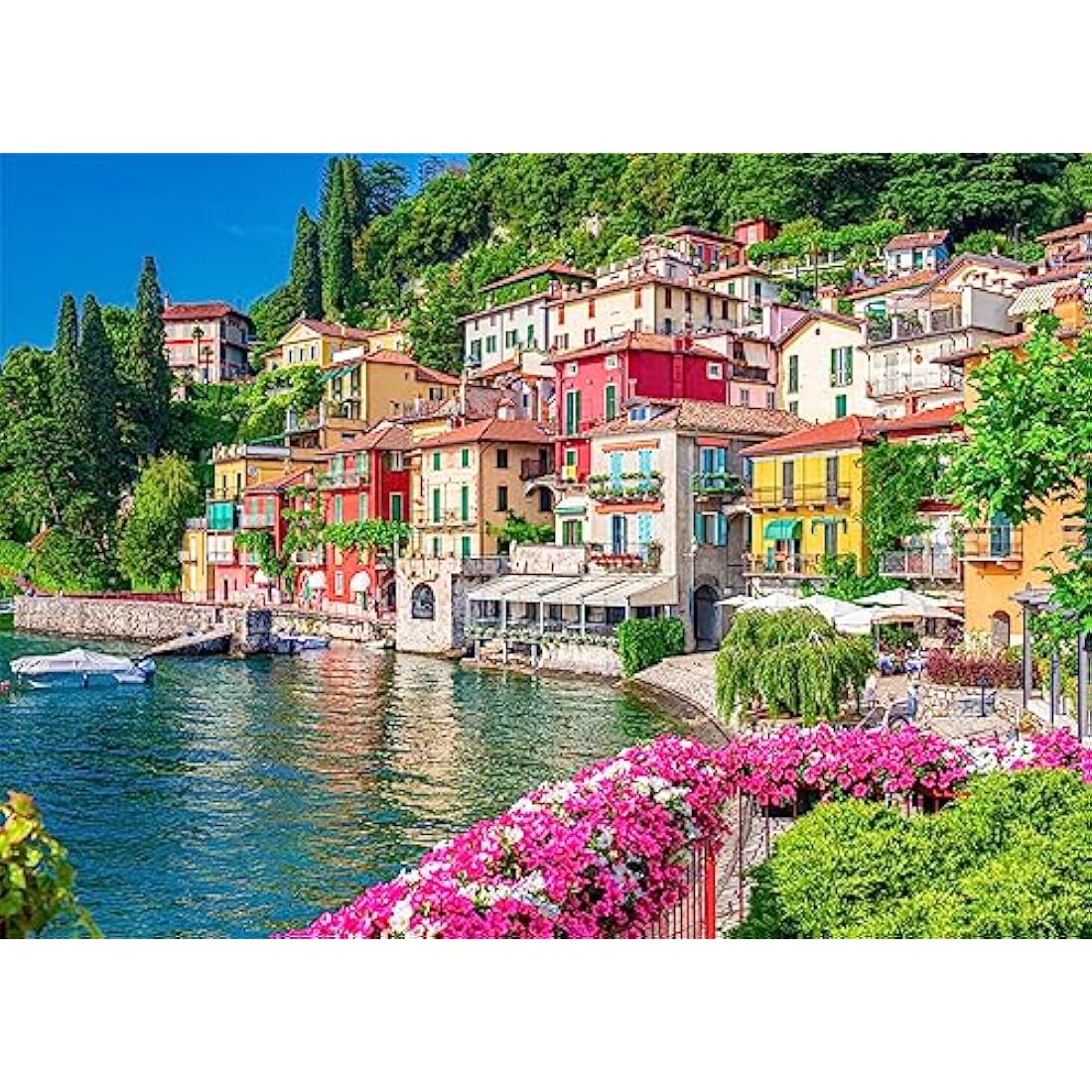 Lake Como 500 Piece Jigsaw Puzzles for Adults Varenna Village of Lovers Jigsaw Puzzles for Adults 500 Pieces Puzzle Gifts