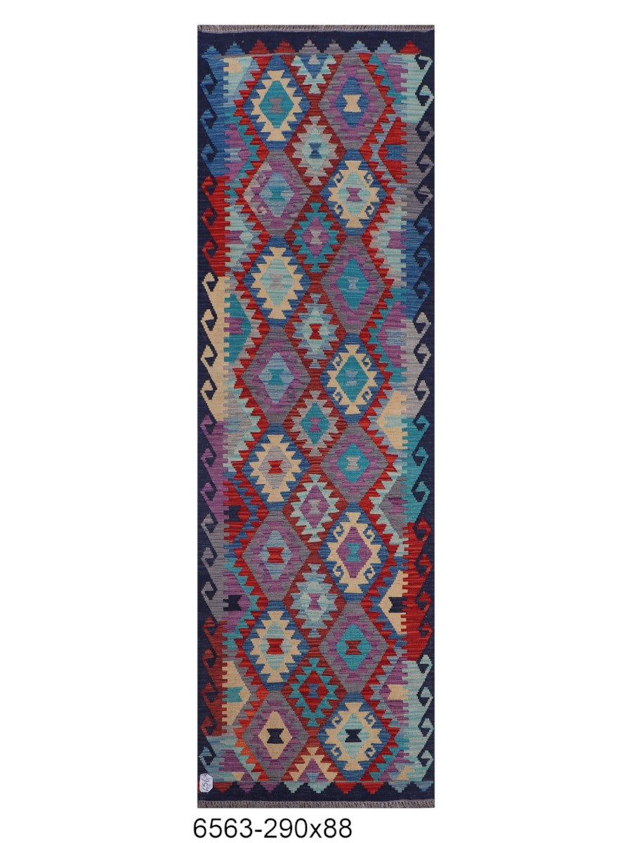Maimana Kilim Runner - 290 x 88 cm