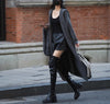 Long Knitted Cardigan Women's Sweater Hooded Trench Coat Coat