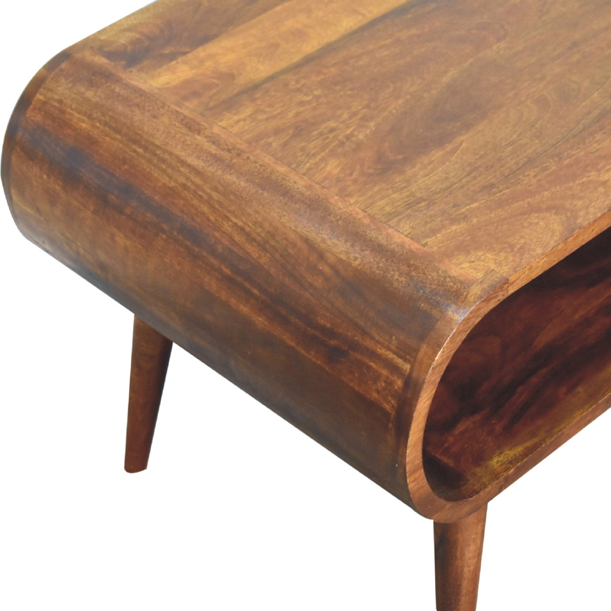 Artisan Furniture Solid Wood Open Chestnut Coffee Table