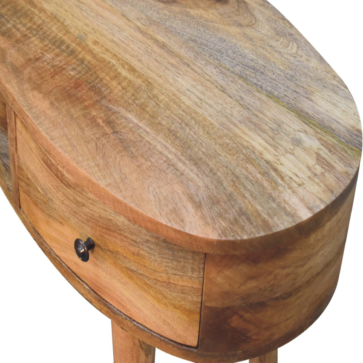 Artisan Furniture Solid Wood Oak-ish Wave Writing Desk