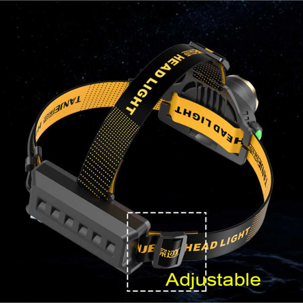 2 Pack USB Rechargeable LED Headlamp 3 Modes Head Torch Zoomable Headlight+Car Charger+USB Cable