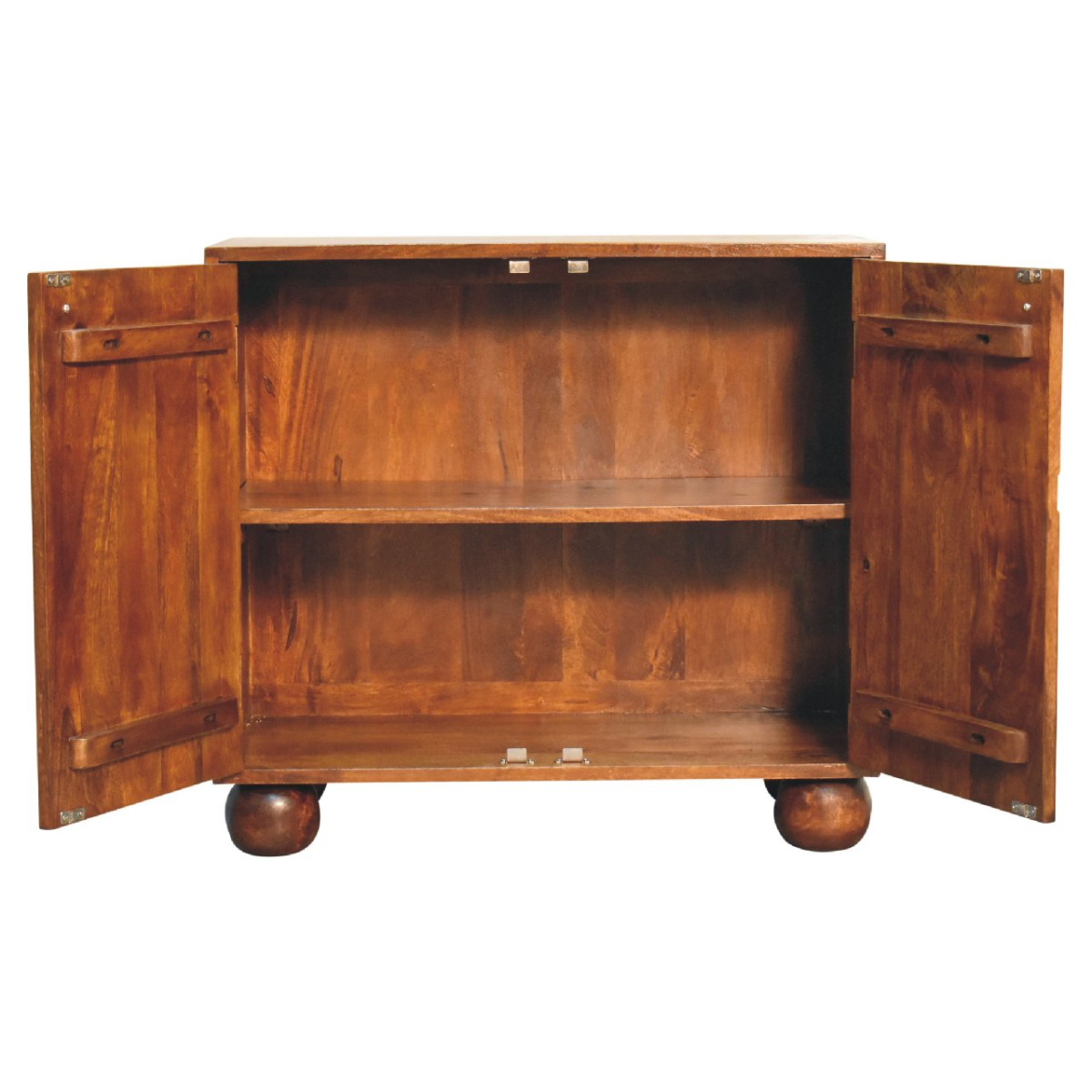 Artisan Furniture Solid Mango Wood Chestnut Dice Cabinet