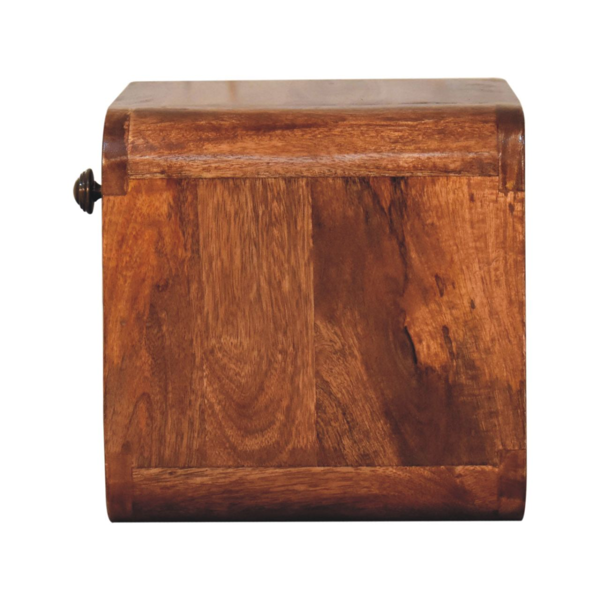 Artisan Furniture Solid Wood Mini Honey Caramel Wall Mounted Bedside with Open Slot, Light Brown, 1 Drawer and 1 Shelf