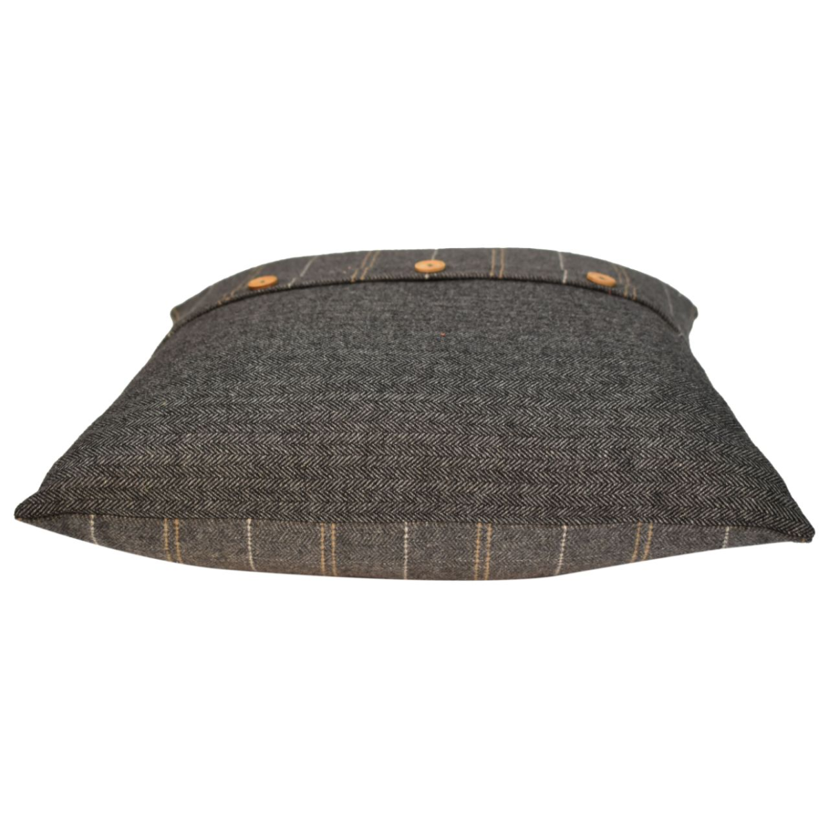 Artisan Furniture Quinn Pewter Cushion Set of 2, Black Tweed