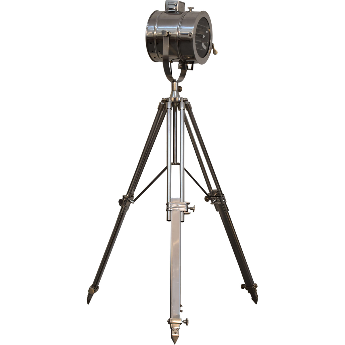 Artisan Furniture Chrome Tripod Spotlight Floor Lamp