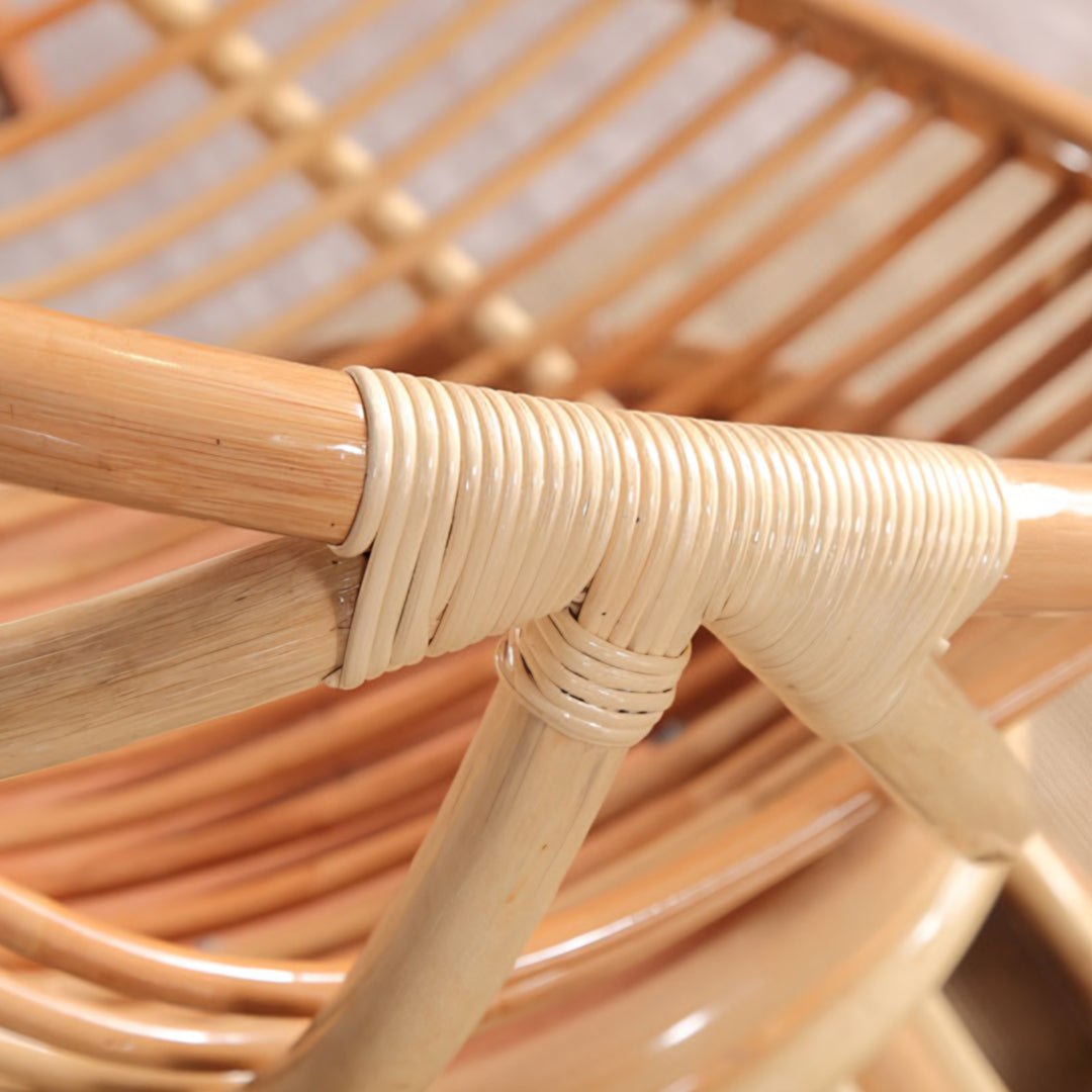 Trivedi Moon Armchair With Seat Cushion, Rattan