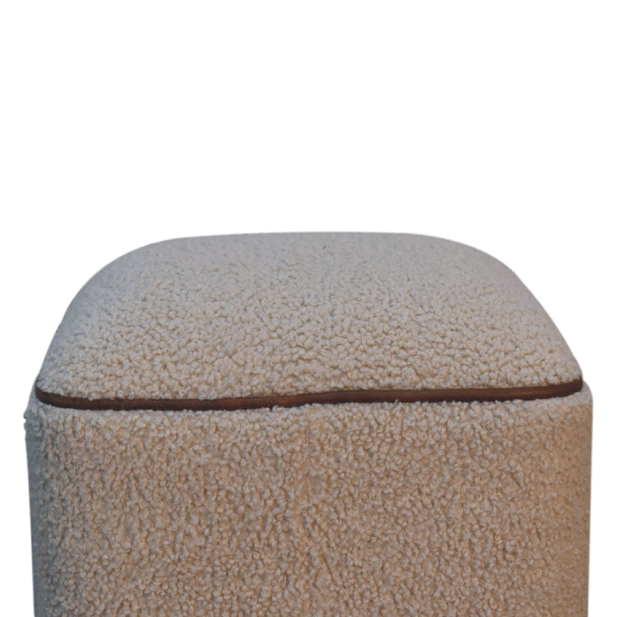 Artisan Furniture Solid Mango Wood Serenity Footstool with Ball Feet