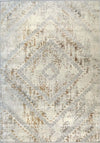 Abstract Vintage Cream/Ochre Rug