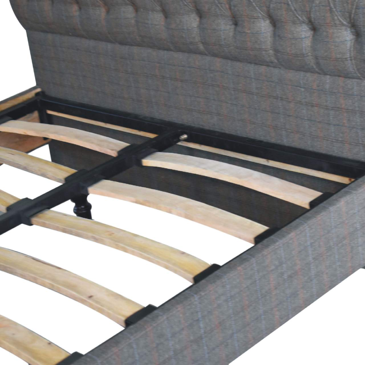 Artisan Furniture Solid Wood Multi Tweed Bed, Brown