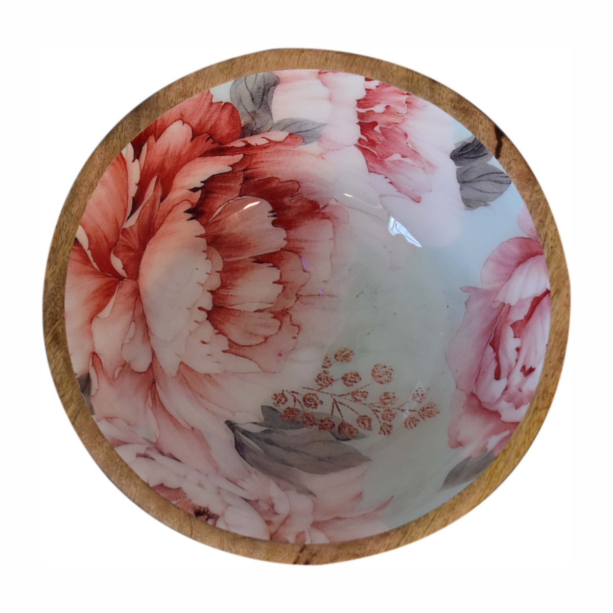Artisan Furniture Serveware - Pink Floral Bowl Set of 2
